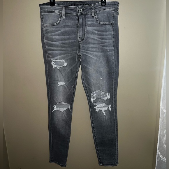 American Eagle Gray Jeggings - Picture 1 of 3